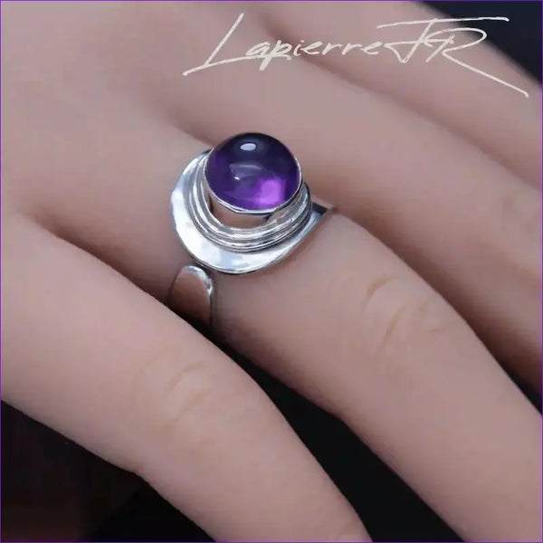 Bague en améthyste et argent 925 - La Pierre FR