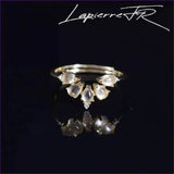 Bague en citrine plaqué Or 18 carats - La Pierre FR