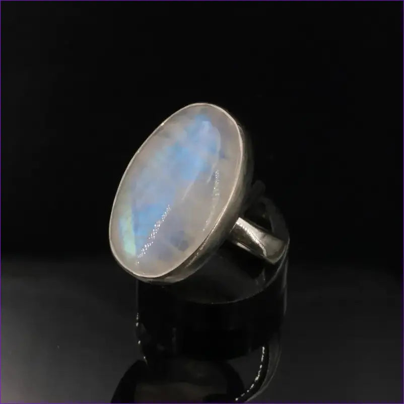 Bague Labradorite Blanche en argent 925 - La Pierre FR