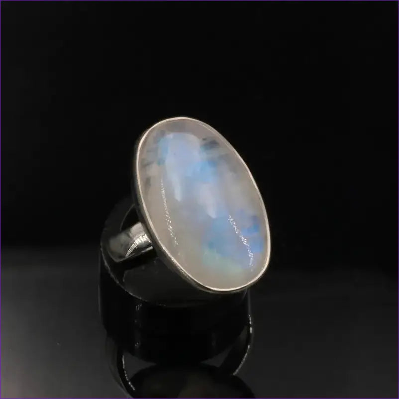 Bague Labradorite Blanche en argent 925 - La Pierre FR