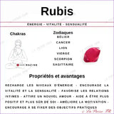 Bague en Rubis argent rhodié (Luxuria) bague et pierre