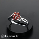 Bague en Grenat facettée 