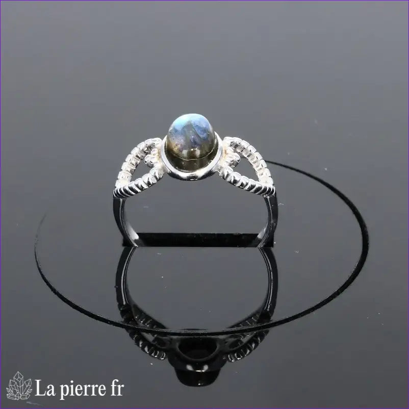Bague femme La Pierre Fr modèle (Coeur Céleste) design coeur moderne