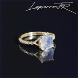 Bague labradorite facettée plaqué Or 18 carats - La Pierre FR