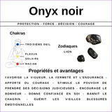 Bague Onyx Noir en argent rhodié (Solsticia) bague et pierre