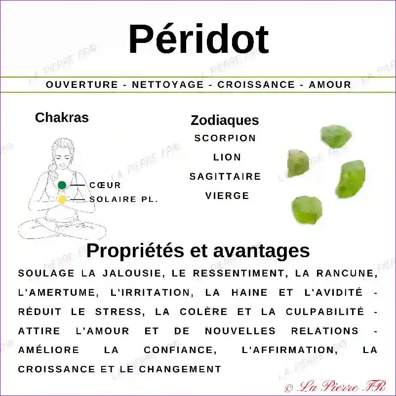 Bague Péridot en argent rhodié (Abyssale) bague et pierre