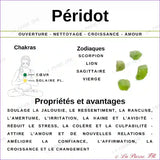 Bague Péridot en argent rhodié (Abyssale) bague et pierre