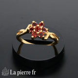 Bague en Grenat facettée 