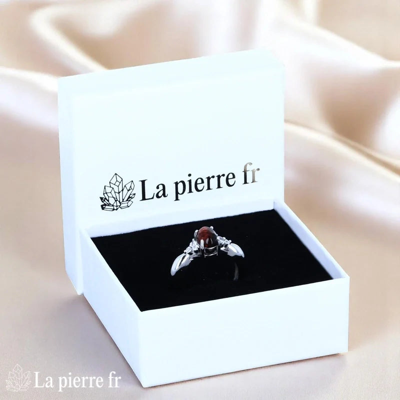 bague en ambre véritable et argent pour femme