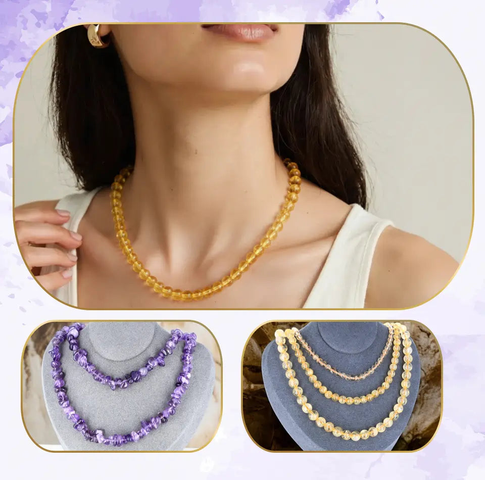 Colliers en pierres naturelles pour la lithothérapie – La Pierre FR