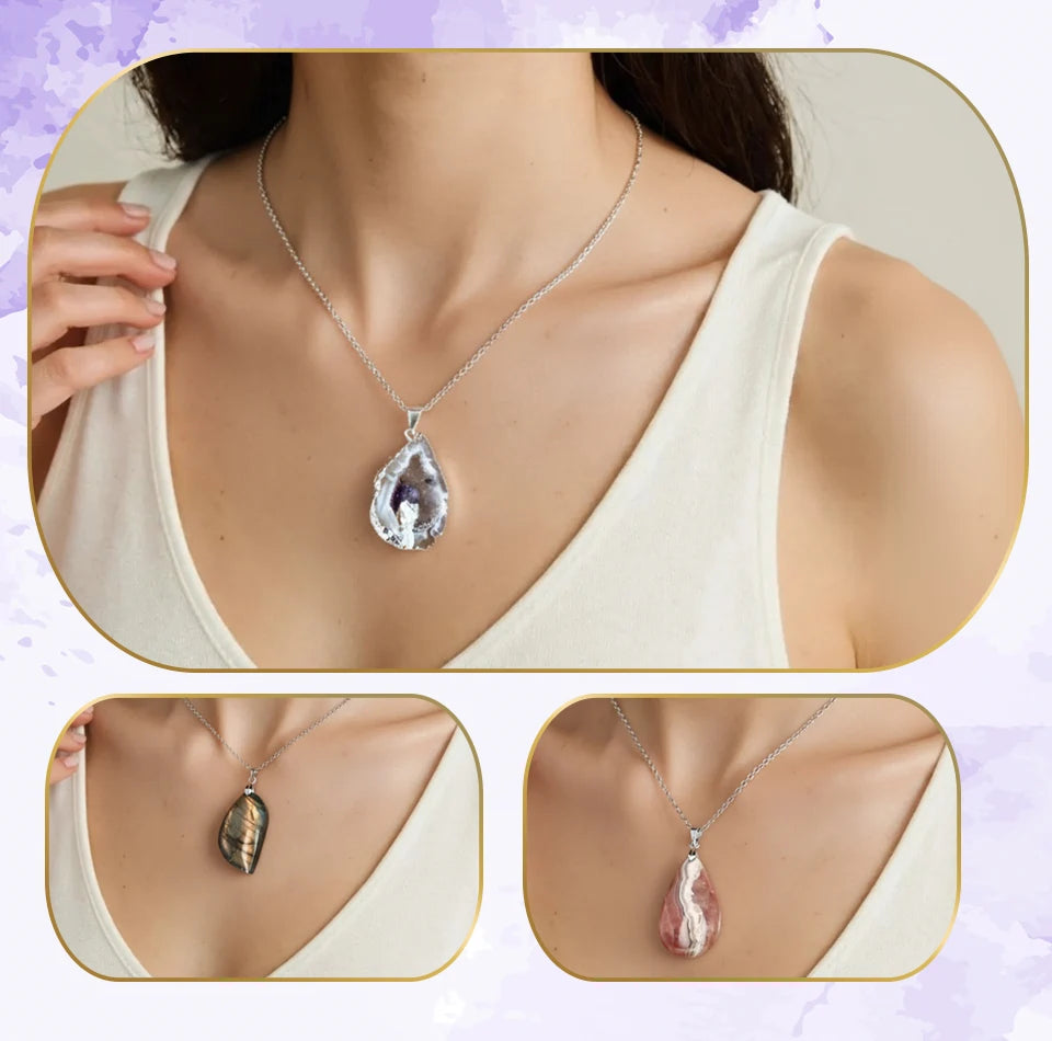 Pendentifs en pierres naturelles pour la lithothérapie – La Pierre FR