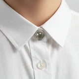 Cache Bouton en Labradorite, pour Chemisier et Chemise, Lot de 2