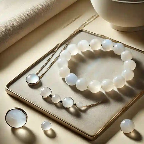 Collection de bijoux en Quartz Rose et autres pierres roses