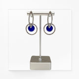 Boucles d'Oreilles Lapis Lazuli Véritable, Anneau et Boule 8 mm (Zosma)