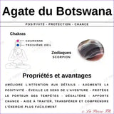 vertus du bracelet Agate du Botswana  - La Pierre FR