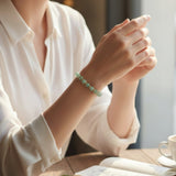 Bracelet Aventurine verte AURA® – perles 6 mm en pierre naturelle & dorée