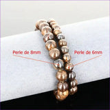 Bracelet lithothérapie en Bronzite pour protection énergétique, calme et ancrage