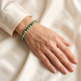 Bracelet Budstone Vert Sapin, Perles de 6 ou 8 mm sur Mesure