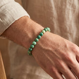 Bracelet Budstone Vert Sapin, Perles de 6 ou 8 mm sur Mesure