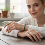 Bracelet Budstone “Équilibre et Patience” en perles de pierre naturelle ronde sur mesure