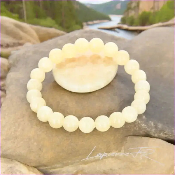 Bracelet pierre naturelle Calcite orange - La Pierre FR