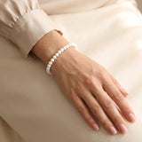 Bracelet Coquillage Blanc “Pureté et Harmonie” en perles naturelles sur mesure
