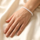 Bracelet Quartz Craquelé, Cristal de Roche 6 ou 8 mm (Manifestation)