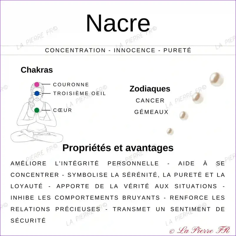 Bracelet en Nacre - La Pierre FR