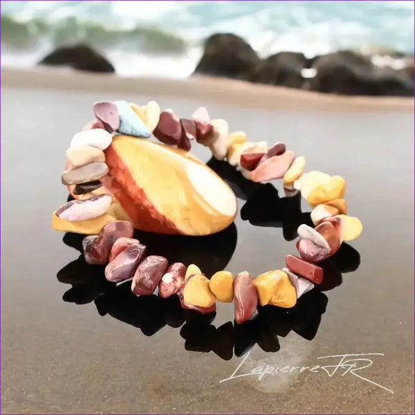 Bracelet en pierre Jaspe Mokaite - La Pierre FR