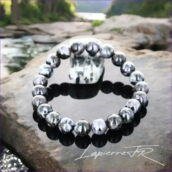 Bracelet pierre naturelle Gabbro indigo - La Pierre FR