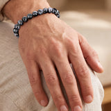 Bracelet Gabbro Indigo, Perles de 6 ou 8 mm sur Mesure