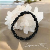 Bracelet pierre roulée en Hypersthène - La Pierre FR