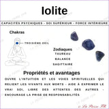 vertus du bracelet pierre naturelle Iolite - La Pierre FR