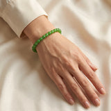Bracelet Jade Vert en Perles de 6 ou 8 mm, Sur Mesure