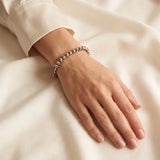 Bracelet Jaspe Dalmatien en Perles de 6 ou 8 mm, Sur Mesure
