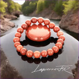 Bracelet pierre naturelle Jaspe rouge - La Pierre FR