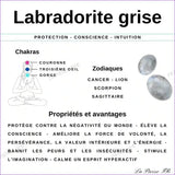 Bracelet pierre roulée en Labradorite - La Pierre FR