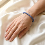 Bracelet Lapis Lazuli Homme et Femme, Perles 6 ou 8 mm (Sagesse)
