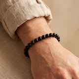 Bracelet Onyx Noir, Perles Rondes 6 ou 8 mm sur Mesure