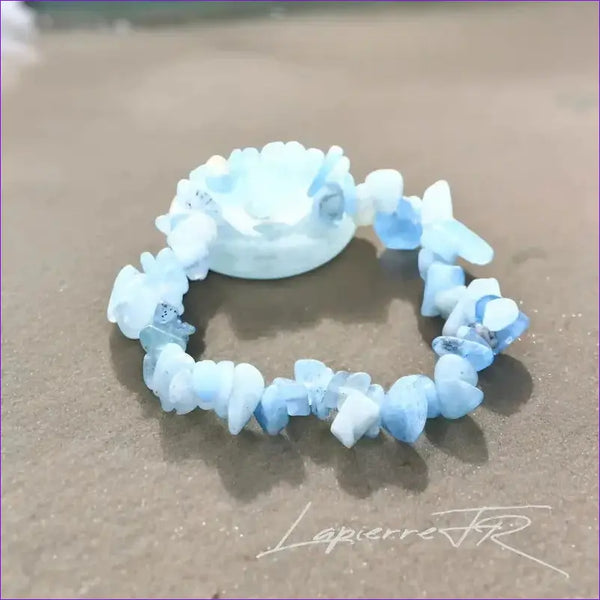 Bracelet pierre Aigue Marine - La Pierre FR