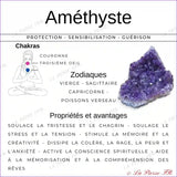 Bracelet pierre d'Améthyste - La Pierre FR