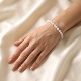 Bracelet Pierre de Lune Véritable, Perles 6 ou 8 mm sur Mesure
