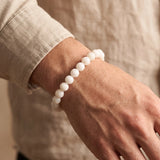 Bracelet Pierre de Lune Véritable, Perles 6 ou 8 mm sur Mesure
