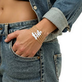 Bracelet en Pierre de Lune sur chaîne dorée