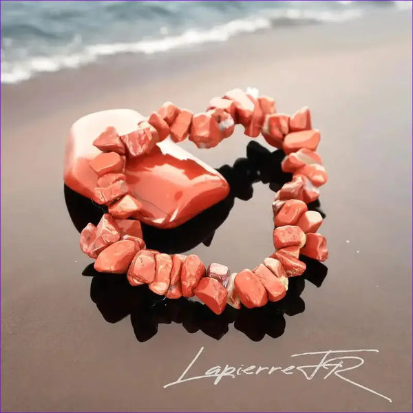 Bracelet pierre Jaspe rouge - La Pierre FR