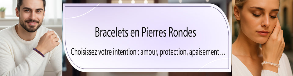 Bracelet en perles de pierres naturelles – bijou fait en pierres véritables