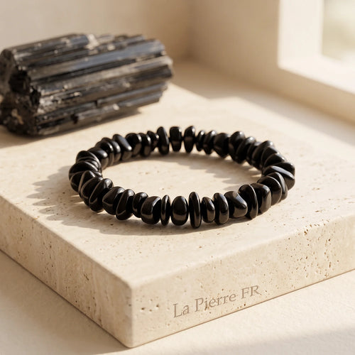 Bracelet de Protection en Tourmaline Noire, Pépites Baroques