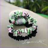 Bracelet pierre Rubis Zoïsite - La Pierre FR