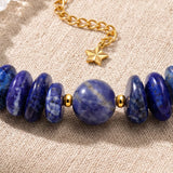 Bracelet Pierre Bleue CÉLIA®, Lapis-Lazuli, Sodalite, Aigue-Marine et Cristal