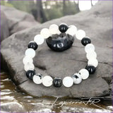 Bracelet Quartz Tourmaline Naturel Perles Rondes 6/8mm | Sur Mesure 12-18cm
